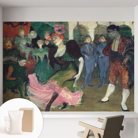 Papier peint intissé décoratif pour salon chambre et cuisine Facile à poser avec colle Danse de bal 152x104 cm (1/5)