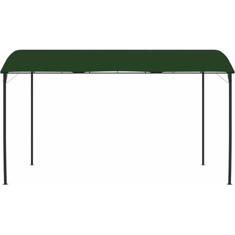 vidaXL Gazebo 4 x 3 x 2.55 m Green Fabric and Aluminium 180 gsm