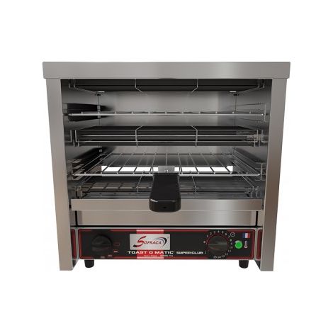 Toaster Professionnel Multifonction avec Régulateur - 230 V - Super Club 2 Etages - Sofraca