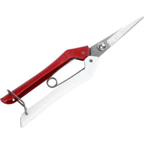 Sécateur professionnel multifonctionnel pour arbres fruitiers et plantes, en acier au manganèse, rouge et blanc.-AquaForge (1/5)