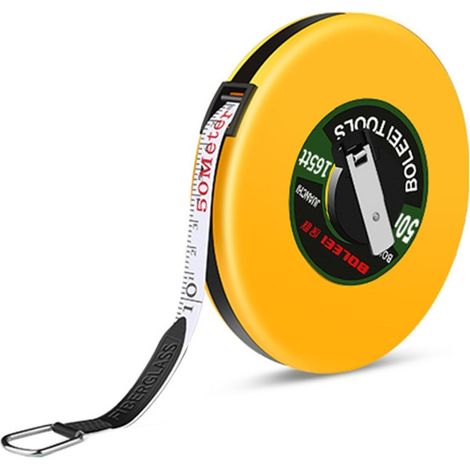 Mètre ruban souple enroulable 20/30/50 m avec double échelle