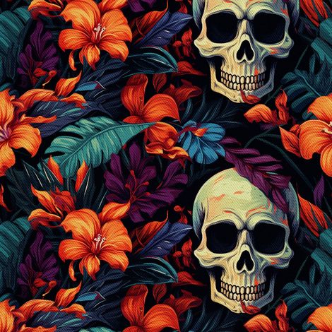 Tela decorativa para exteriores Oxford - Motivo de calavera I DX4860 (1/5)