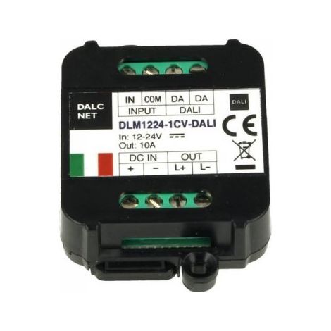 DLM1224-1CV-DALI Led Dimmer Bus DALI 12V 24V 10A Pulsante N.O. 0/1-10V Potenziometro (1/3)