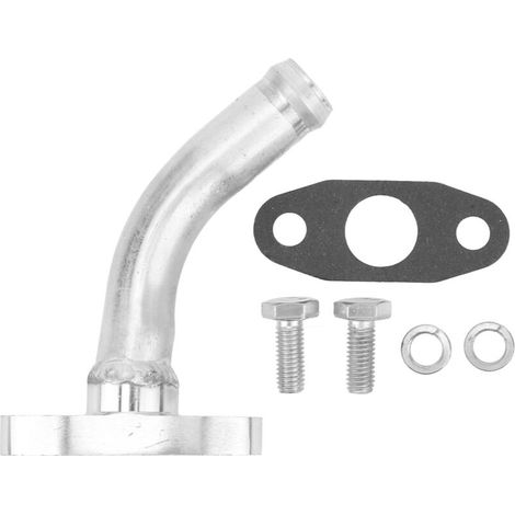 Kit de tuyau de bride de vidange de retour d'huile Turbo à 45 degrés, remplacement en alliage d'aluminium pour Garrett GT32 GT40 GT42 T3 T4 (1/5)