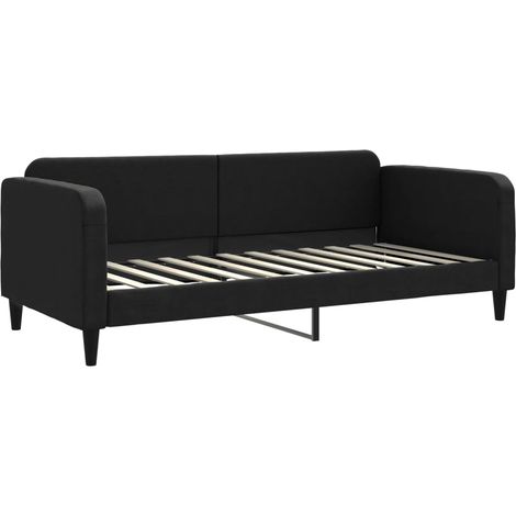 Maison Exclusive - Tagesbett Schwarz 90x200 cm Stoff (1/5)