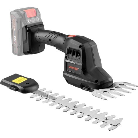Taille-Haies sur Batterie DGS-200 20V - Cisaille 2 en 1 pour Gazon et Arbustes, Mini Taille-Haies sans Fil avec Changement Rapide des Lames, Taille de Précision 200 mm, Machine Seule - par Dnipro-M