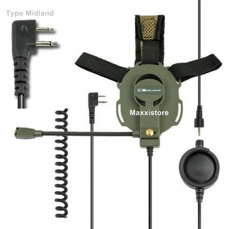 Midland cuffia militare softair per G7 G8 G9 - BOW-M EVO (ATTACCO MIDLAND)