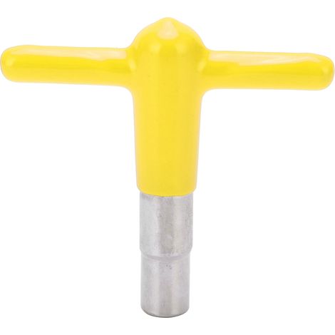 T-förmiger Stimmschlüssel für Trommeln, Silikongriff, Musikinstrumentenzubehör DT-08, gelb (1/5)