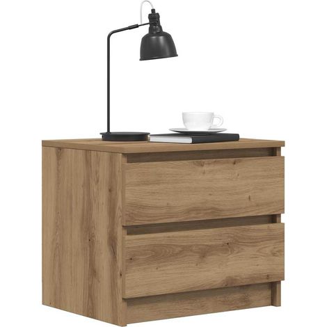 Bedside Cabinet Artisan Oak 50x40x43.5 cm Engineered Wood vidaXL (1/5)
