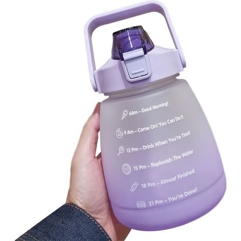 Gourde Sport 1400ml Avec Paille - Tritan Sans Bpa - Pour Gym Camping Bureau - 1 Pièce (1/5)