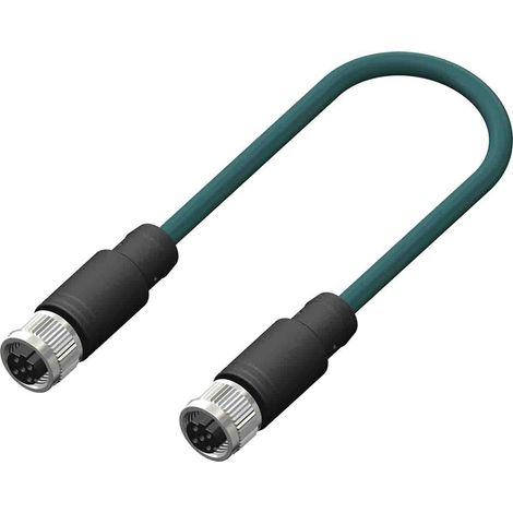 Connecteur pré-câblé RS PRO 4 conducteurs , M12 Femelle vers Prise femelle droite M12, 2m ( Prix pour 1 )