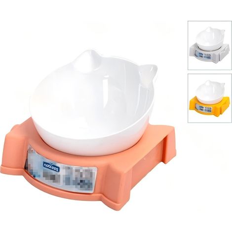 Gamelle pour chat réglable avec support, anti-basculement, 2 en 1, couleurs assorties (1/2)