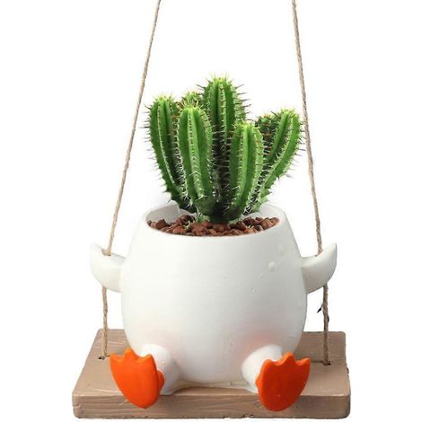 Pots de fleurs suspendus, pots de fleurs suspendus, jolis pots de fleurs en forme de canard pour l'intérieur (1/4)