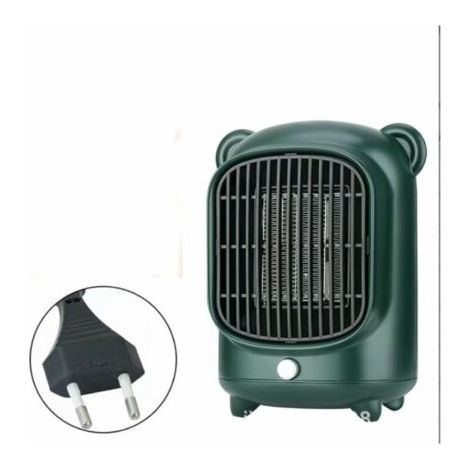 Chauffage Rapide - Fast Heater Radiateur Soufflant Céramique Salle De Bains Chambre Chauffage D’appoint Electrique Thermostat Minuterie Oscillation Moteur DC Brushless Basse Consommation (Vert) (1/5)