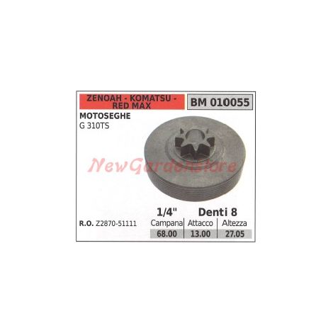 Pignone campana frizione motosega G310TS ZENOAH Z2870-51111 010055