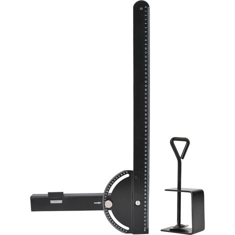 Guide de coupe mobile multifonction 550 mm pour mesure de longueur et d'angle - outil de menuiserie (1/5)