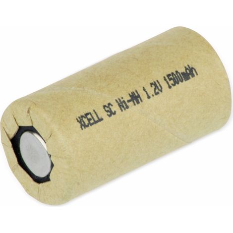 XCELL NiMH-Sub-C-Zelle-Akku 1,2V-/1500mAh, Pappmantel 41,5x22,2 mm