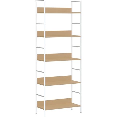 vidaXL Estantería de 5 niveles madera ingeniería roble 60x27,6x158,5cm (1/2)