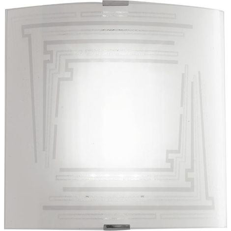 APPLIQUE CONCEPT E27 26X26H7CM BIANCA A RIGHE. (1/2)