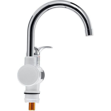 Robinet chauffe-eau électrique instantané LED - - Entrée par le bas - Chauffage 3s - Inox - Affichage numérique (1/4)