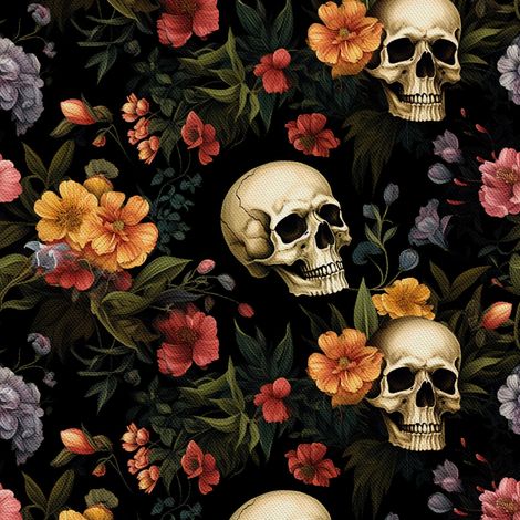 Tela decorativa para exteriores Oxford - Motivo de calavera I DX4353 (1/5)