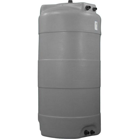 Cuve récupération eau de pluie 750L - Réservoir aérien vertical Gris - Polyéthylène - ELBI CV (1/5)