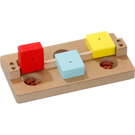K Attivo - giocattolo per cuccioli di legno con quadrato 23 x 12 x 4, 2 cm