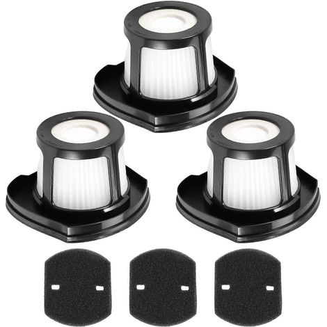 3er-Pack Filter für die kabellosen Handstaubsauger Pet Hair Eraser Bissell 2390, 2390A und 2389 (Teilenummer 614212 161)