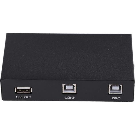 2-in-1-USB-Druckverteiler, 2 USB 2.0-Ports Splitter-Switchbox (1/5)