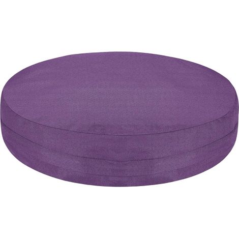 Housse De Coussin De Sol Rond, Housse De Coussin De Sol 19.7", Housse De Protection Rond pour Tatami Et Méditation Lavable Et Anti-Poussière avec Fermeture Éclair pour Salon (1/5)
