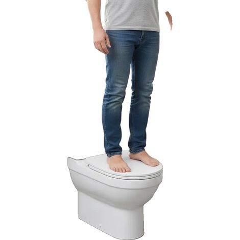 Siège de toilette, fermeture douce, facile à installer, vert armée (1/2)