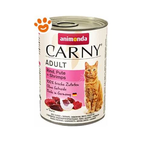 Animonda Cat Adult Manzo, Tacchino e Gamberetti - Animonda Cat Adult Manzo, Tacchino e Gamberetti - Lattina Da 400 Gr