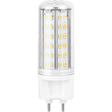 Jeffergarden G12 LED Ampoule de maïs Lampe 10W Lampe haute luminosité Accueil avec 85 perles LED AC85-265V pour l'éclairage de la zone intérieure extérieure Rue, garage, éclairage(Blanc chaud)