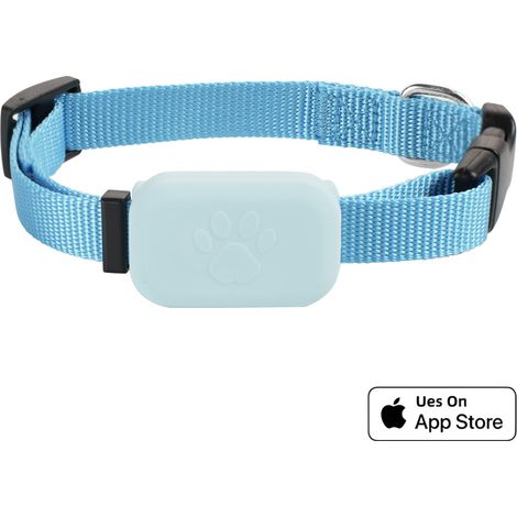 Smart Pet Collar with GPS Tracking, Cat & Dog GPS Collar, Compatible with iOS/Android Systems - Blue (1/5)