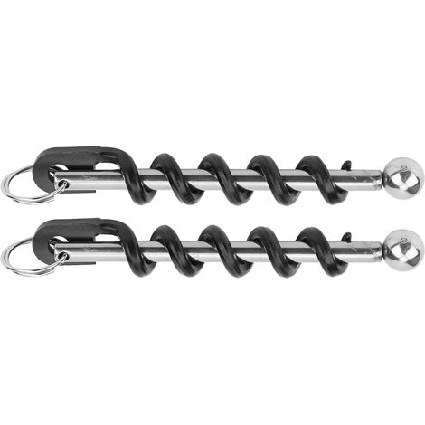 Lot de 2 ouvre-bouteilles portables en acier inoxydable noir pour vin et bière, tire-bouchon, accessoires de cuisine (1/5)