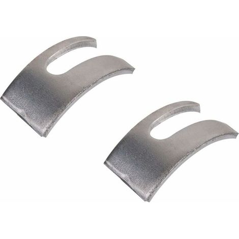 – Lot de 2 étriers ouverts en acier pour vis goujon tête cylindrique – Ø 38 mm – Ferrures vintage rustiques pour meubles anciens (1/2)