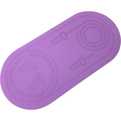 Tapis de corde à sauter pour exercices - Tapis de saut silencieux et épais (6 mm/8 mm), résistant et antidérapant, idéal pour le yoga et le Pilates.