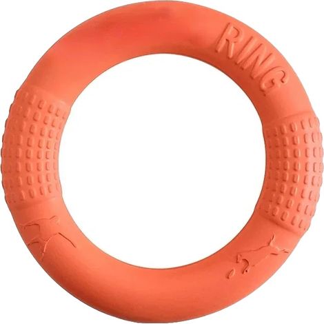 Juguete para perros, diseño interactivo, material seguro y no tóxico, color naranja, 28 cm. (1/2)