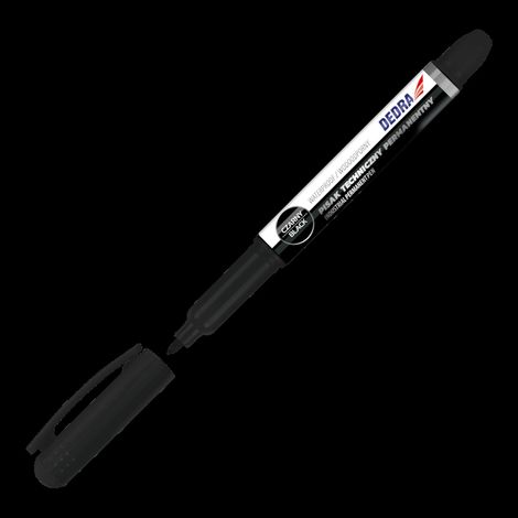 Marcatore tecnico permanente nero 1 mm, 2 pezzi