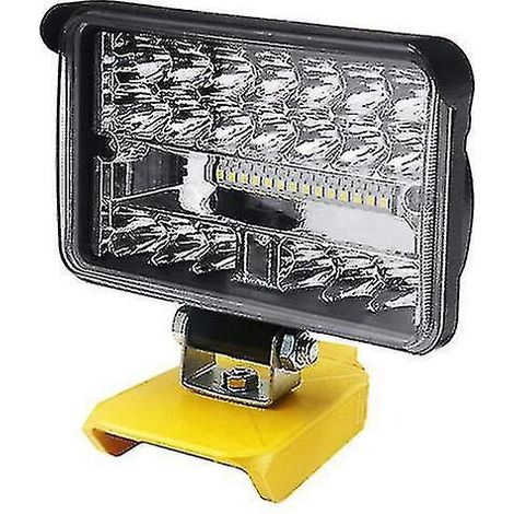 204-W-LED-Arbeitsleuchte, 8600 Lumen, kompatibel mit Dewalt XR 18V/20V Lithium-Akku – 10 cm (4 Zoll)