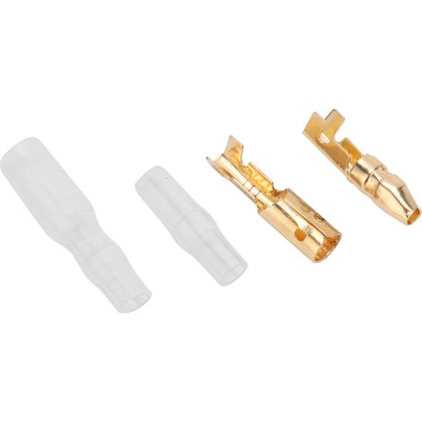 200 Pièces Connecteurs de Câbles Auto Dorés 4.0mm pour Équipement Industriel (1/5)