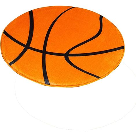 3D-gedruckter Basketballball-Musterteppich für Schlafzimmer, Badezimmer, Computerstuhl, rutschfeste Bodenmatte, Kissenbezug für Wohnzimmerdekoration