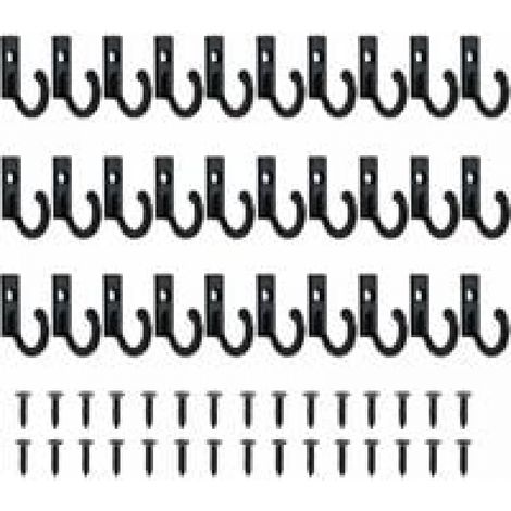 Lot de 30 Petits Crochets Support Mural Suspendue pour Porte-clés à Crochets Vintage Crochets Bijoux Crochets À Clé Pour Vêtements Crochet Patère Ave