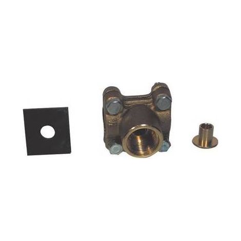 PRESA RAPIDA D'ACQUA IN OTTONE PER TUBO (RUBA ACQUA) Misura: 2"  Foro D.27 mm Fil. 1"1/2F
