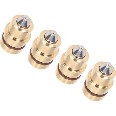 4 Stück Joystick-Steuerventile für Bagger, Gummidichtung, hitzebeständige Druckventile aus Messinglegierung und Stahl für Bulldozer (1/5)