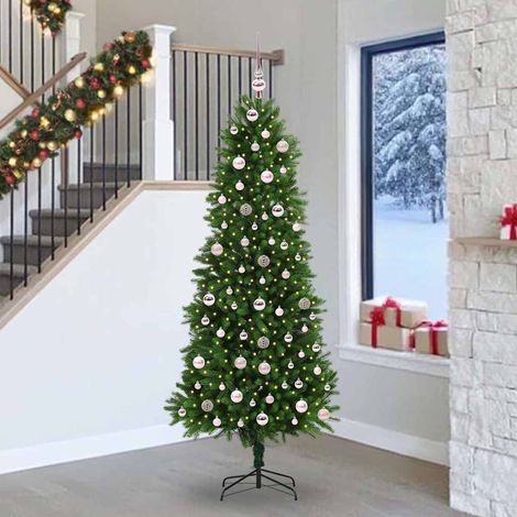Árbol de Navidad con 300 LED con soporte Verde 240 cm PE (1/4)