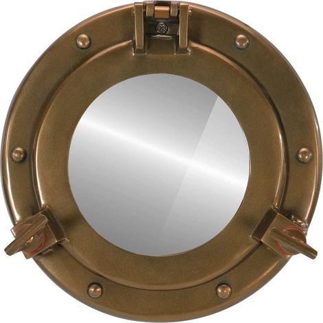Maison Exclusive - Specchio da Parete Design Oblò Ø23 cm in Alluminio e Vetro (1/5)