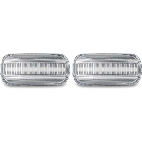 KIT 2 INDICATORI DI DIREZIONE LATERALI A LED COMPATIBILE CON HONDA CIVIC / S2000 / VETRO TRASPARENTE/ LED 6000K EFFETTO XENON / CAN-BUS, PLUG AND PLAY