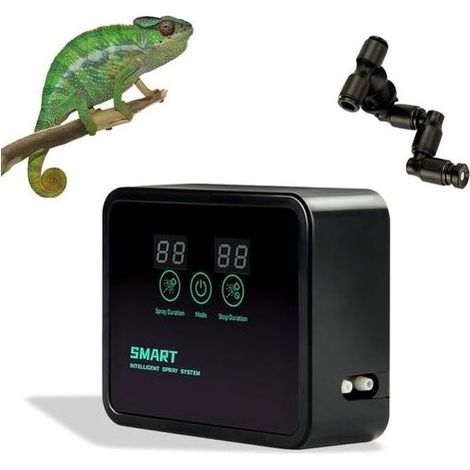 Humidificateur pour Reptiles Système de Brumisation Intelligent pour Reptiles Humidificateurs de Terrariums pour Tropicales Amphibiens Rainforest Brumisateur Automatique (1/4)