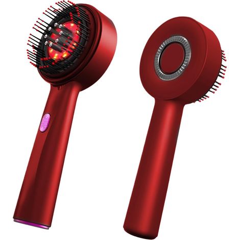 Brosse de massage électrique pour le cuir chevelu, brosse de massage électrique pour la tête, brosse à cheveux électrique pour femmes pour le massage et le soin du cuir chevelu, 3 niveaux réglables (r (1/5)